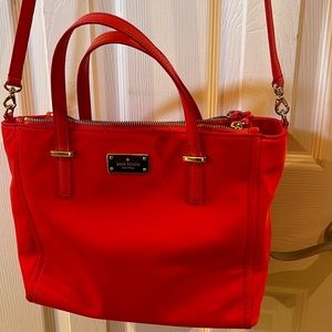Kate spade red crossbody bag